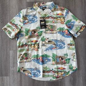 Reyn Spooner x South Park Mahalo Rewards Classic Button Shirt Polo Hawaiian 2XL